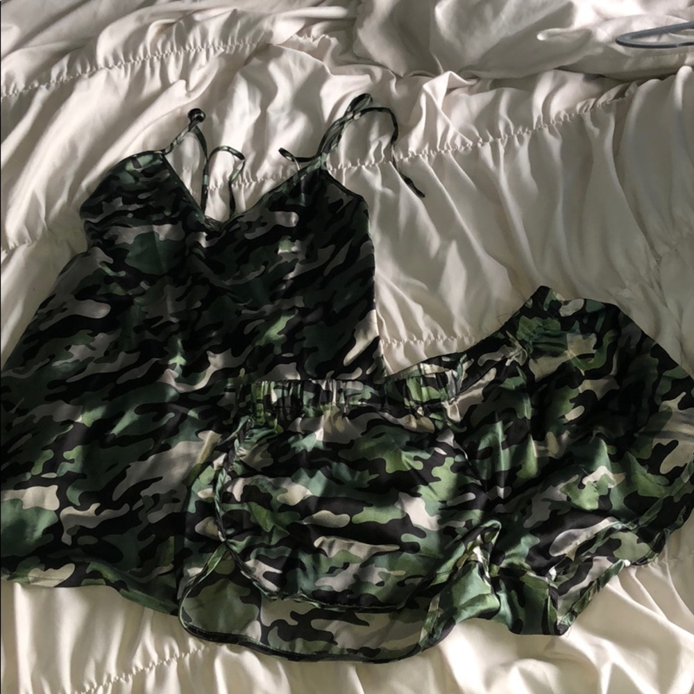 Army Green Two Piece Lounge Set
